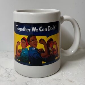 Rosie the Riveter Diverse Women Mug “We Can Do It” Iconic
